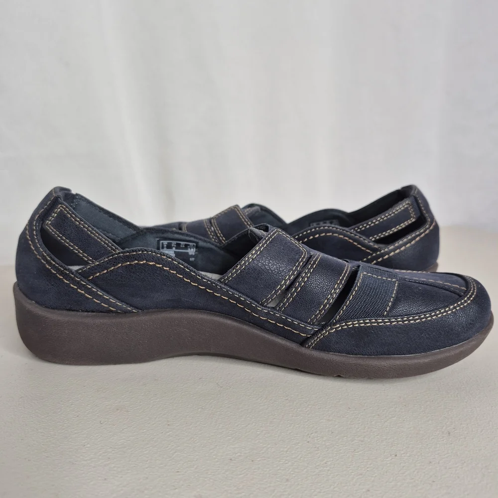 Clarks Cloudsteppers Sillian Stork Slip-on Shoes - Size 7.5 - Picture 3 of 12
